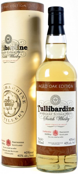 Виски "Tullibardine" Aged Oak Edition, in tube, 0.7 л