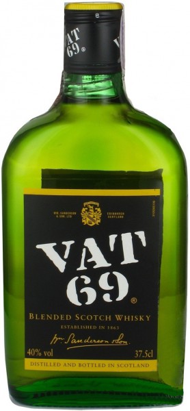 Виски "VAT 69", 0.375 л