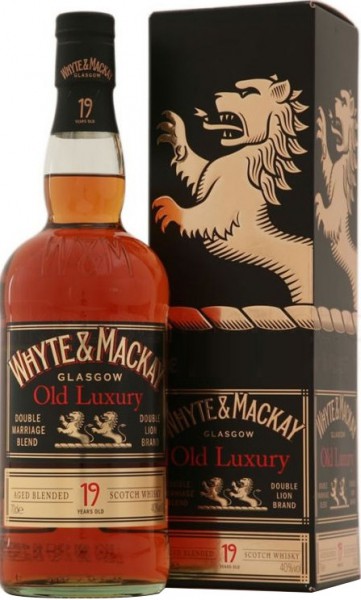 Виски "Whyte & Mackay" Old Luxury 19 years old, gift box, 0.7 л
