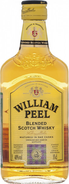 Виски "William Peel" Blended Scotch Whisky, 0.35 л