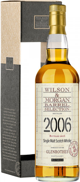 Виски Wilson & Morgan, "Glenrothes" 1st Fill Sherry Wood, 2006, gift box, 0.7 л