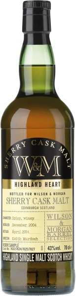 Виски Wilson & Morgan, Sherry Cask Malt, 2004, 0.7 л