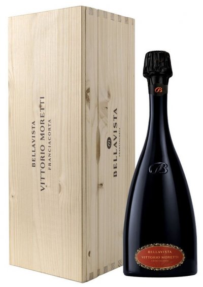Игристое вино Bellavista, "Vittorio Moretti" Riserva, Franciacorta DOCG, 2016, wooden box