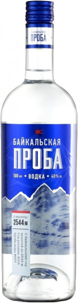 Водка "Байкальская Проба", 0.5 л
