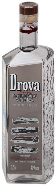 Водка "Drova", Oak Charcoal Filtration, 0.5 л