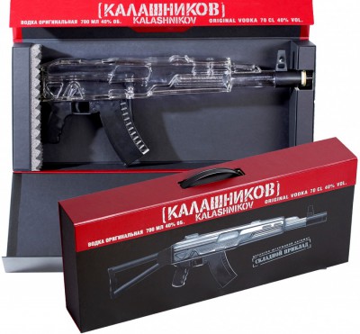 Водка "Kalashnikov", gift box "BOX", 0.7 л