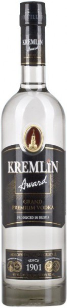 Водка "Kremlin Award", 1 л