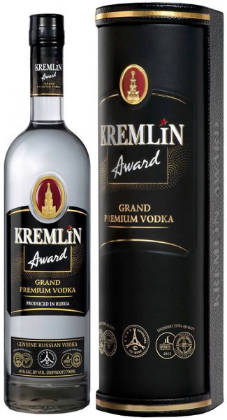 Водка "Kremlin Award", in leather tube, 0.7 л