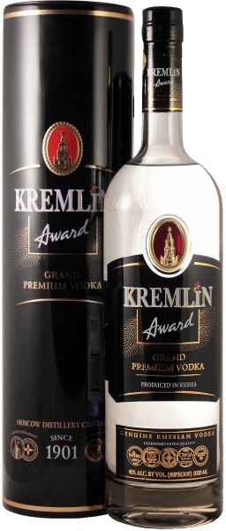 Водка "Kremlin Award", metal tube, 1 л