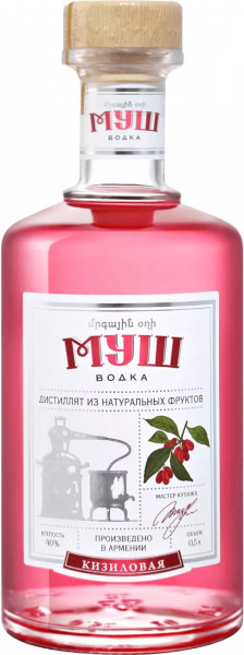 Водка "Муш" Кизиловая, 0.5 л