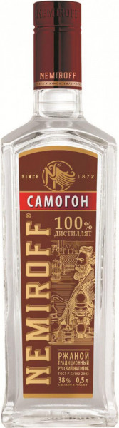 Водка Немирофф, Самогон Ржаной, 0.5 л