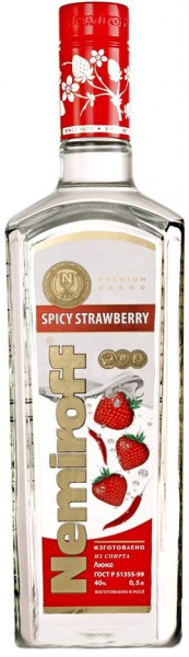 Водка Nemiroff "Spicy Strawberry", 0.5 л