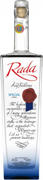 Водка "Rada" Special, 0.7 л