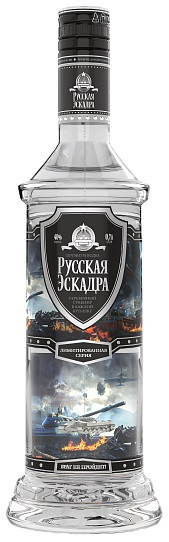 Водка "Русская Эскадра" Танк, 0.7 л