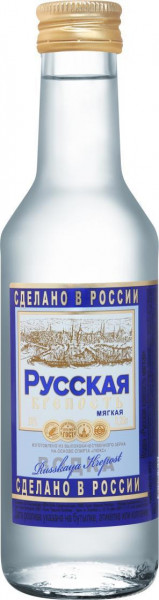 Водка "Русская крепость" Мягкая, 0.25 л