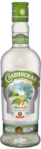 Водка "Slavyanskaya" Soft on Birch buds, 0.5 л