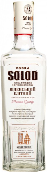 Водка "Solod" Venskij Ehlitnyj, 0.5 л