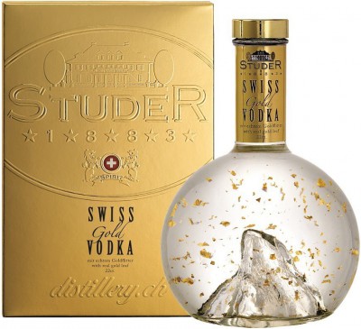 Водка Studer, Swiss Gold Vodka, gift box, 0.7 л