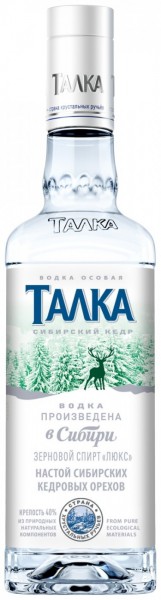 Водка "Talka" Siberian Cedar, 0.25 л