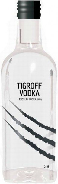 Водка "Tigroff", 0.5 л