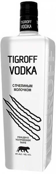 Водка "Tigroff" with Royal Jelly, 0.5 л