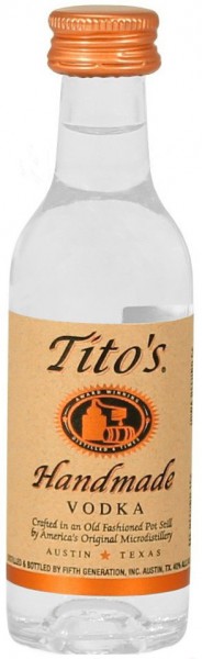 Водка "Tito's" Handmade Vodka, 50 мл