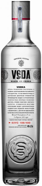 Водка "Veda" Black Ice, 0.75 л