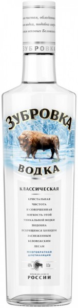 Водка "Zubrowka" Biala, 0.5 л