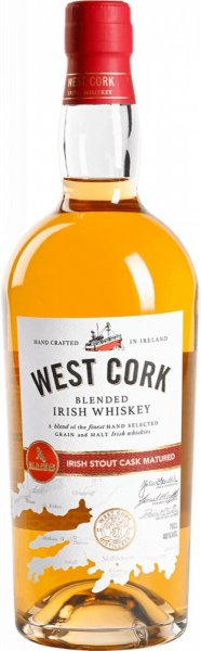 Виски "West Cork" Irish Stout Cask Matured, 0.7 л