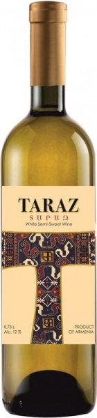 Вино "Taraz" White Semi-Sweet, 2021