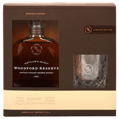 Набор "Woodford Reserve", gift box with glass, 0.75 л