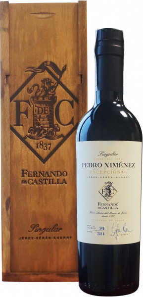 Херес Fernando de Castilla, "Singular" Pedro Ximenez Excepcional, wooden box, 0.375 л