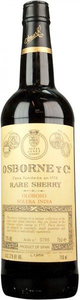 Херес Osborne, Oloroso Solera "India" Rare Sherry