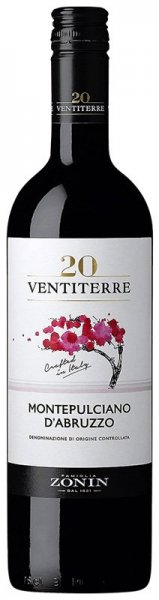 Вино Zonin, "20 Ventiterre" Montepulciano d'Abruzzo DOC, 2020