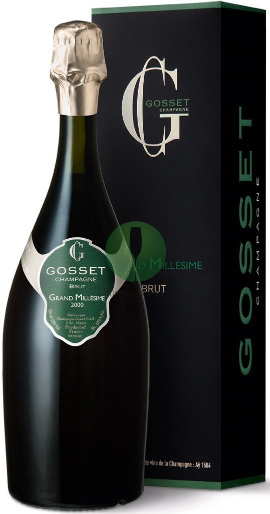 Вино брют это. Шампанское gosset Gift Box. Шампанское gosset Grand Blanc de blancs 0,75 л. Вино игристое шампань греут миллезип. Госсе Гран Миллезим.