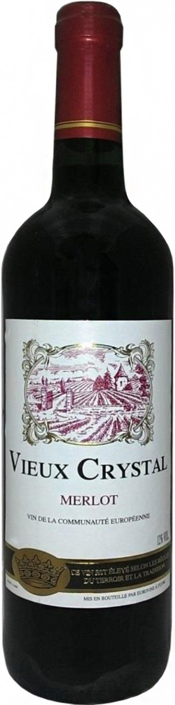 Вино"VieuxCrystal"Merlot