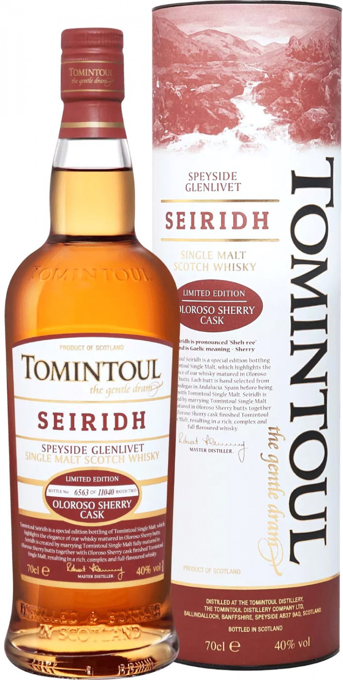 Виски "Tomintoul" Seiridh, gift box, 0.7 л.