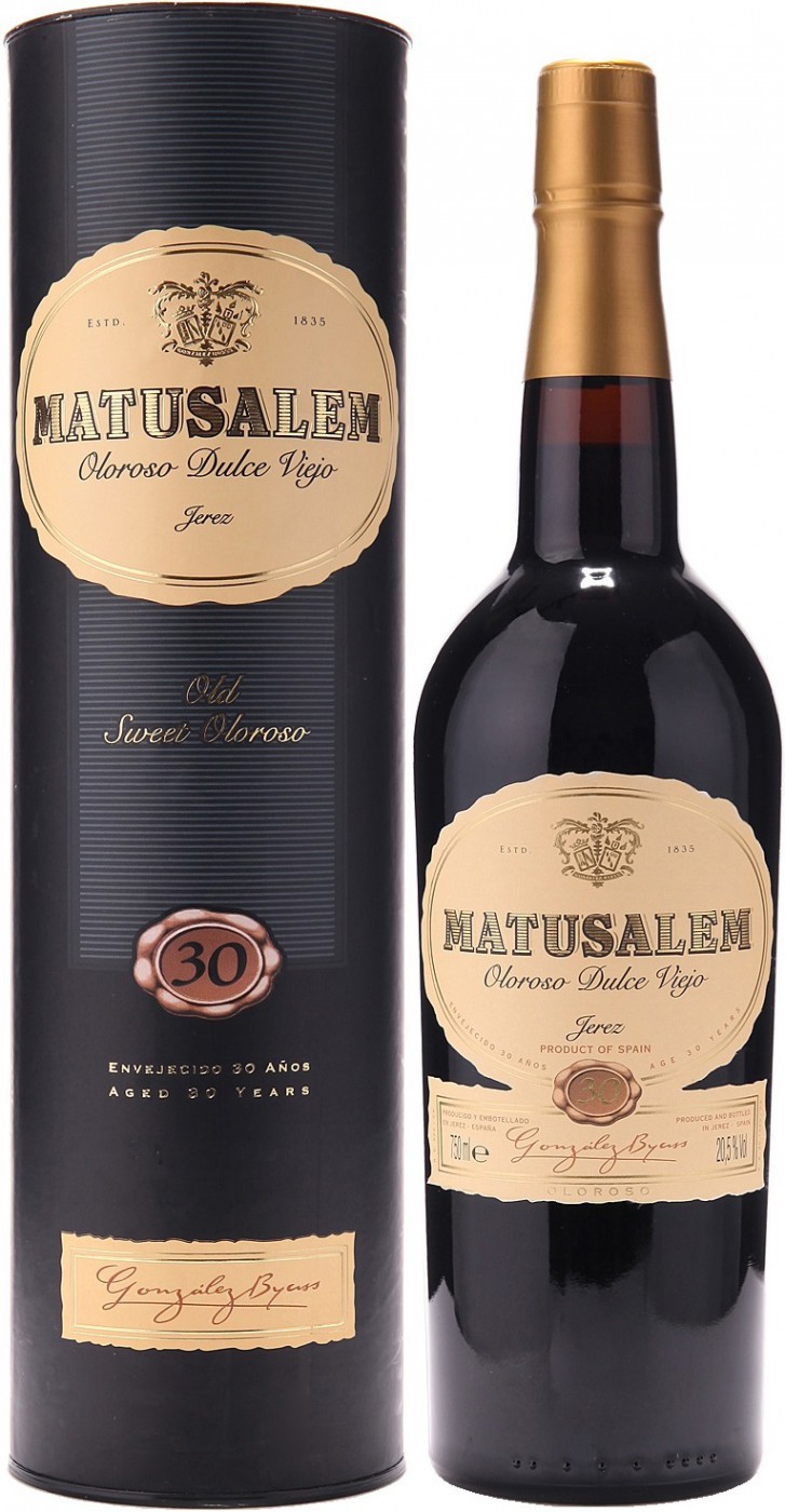 Испанский херес. Херес Matusalem Oloroso 30 years old, Gift Box, 0.75 л. Херес Oloroso. Sherry вино Херес. Вино Херес Испания.